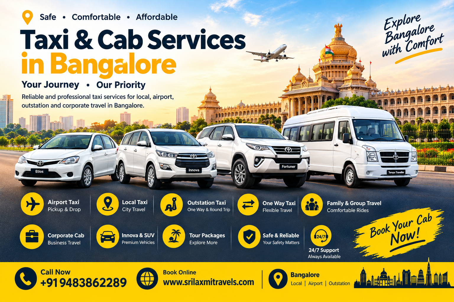 Sri Laxmi Tours and Travels Bangalore Taxi and Cab Services