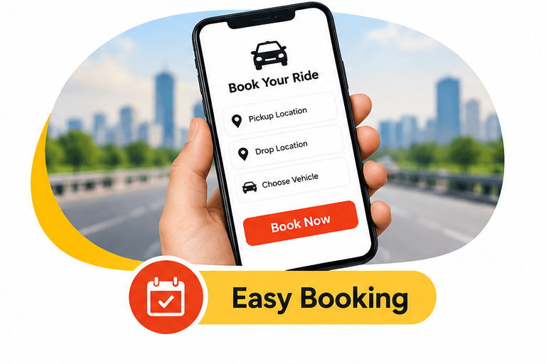 Easy taxi booking in Bangalore
